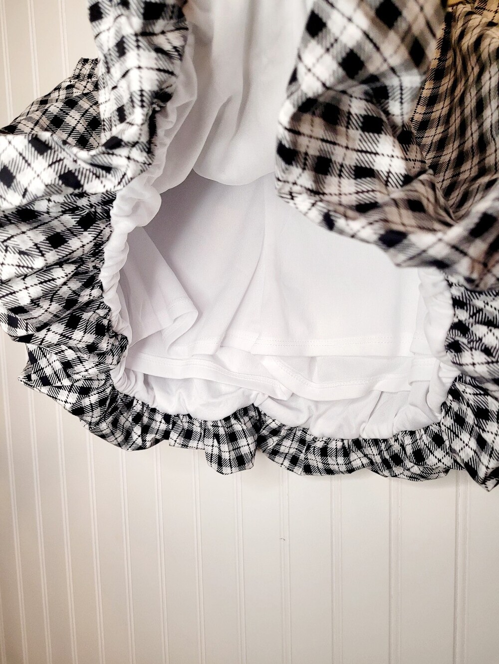 Bubble Skort Black & White Plaid NWT Size S - Picture 10 of 11
